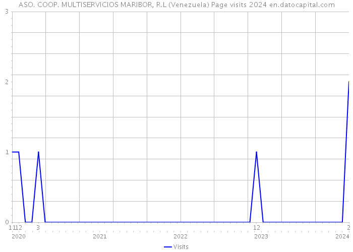 ASO. COOP. MULTISERVICIOS MARIBOR, R.L (Venezuela) Page visits 2024 