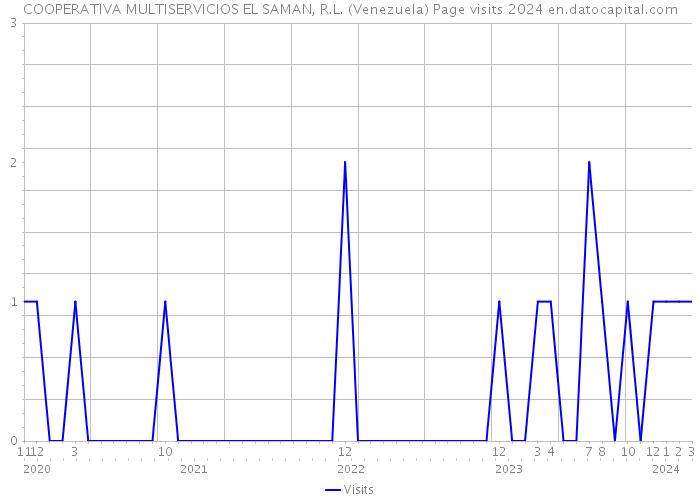 COOPERATIVA MULTISERVICIOS EL SAMAN, R.L. (Venezuela) Page visits 2024 