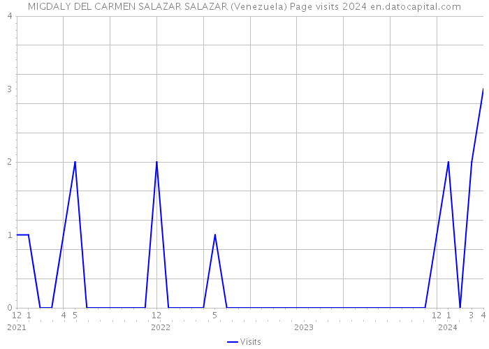 MIGDALY DEL CARMEN SALAZAR SALAZAR (Venezuela) Page visits 2024 