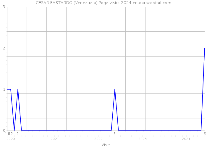 CESAR BASTARDO (Venezuela) Page visits 2024 