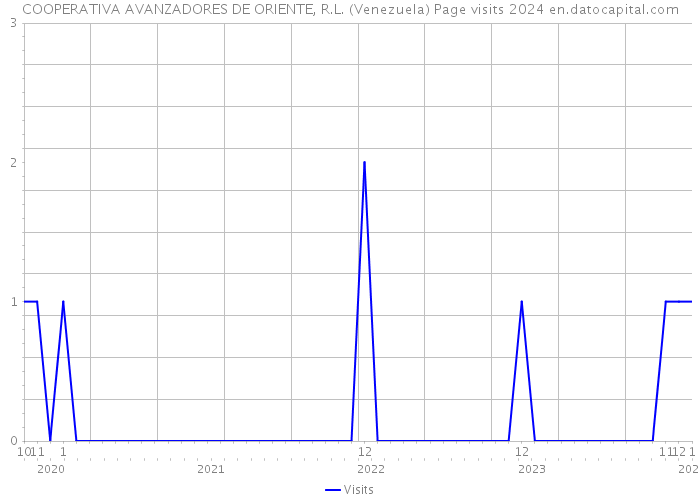 COOPERATIVA AVANZADORES DE ORIENTE, R.L. (Venezuela) Page visits 2024 