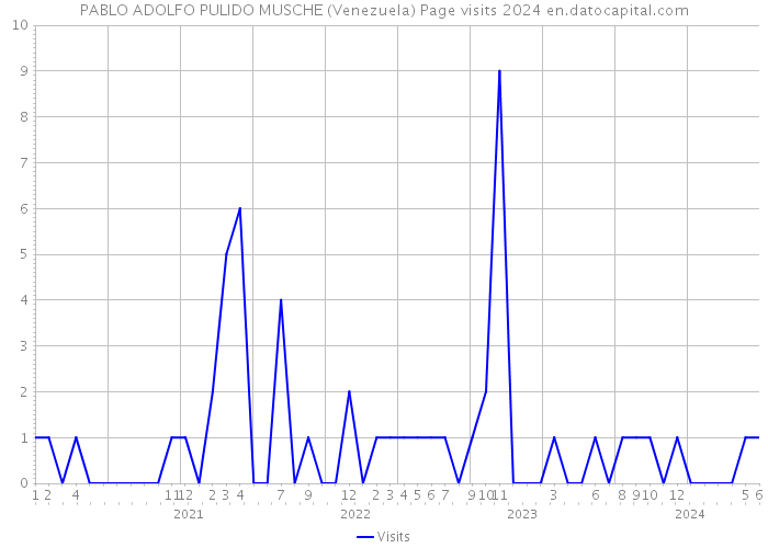 PABLO ADOLFO PULIDO MUSCHE (Venezuela) Page visits 2024 