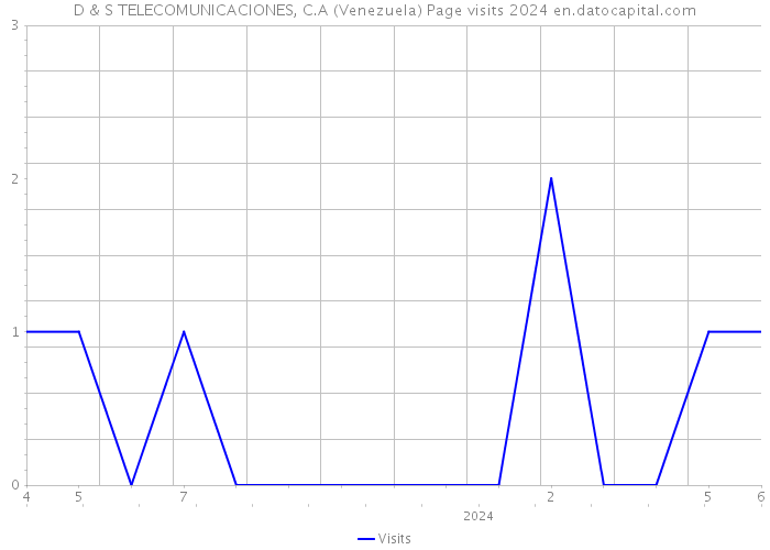 D & S TELECOMUNICACIONES, C.A (Venezuela) Page visits 2024 