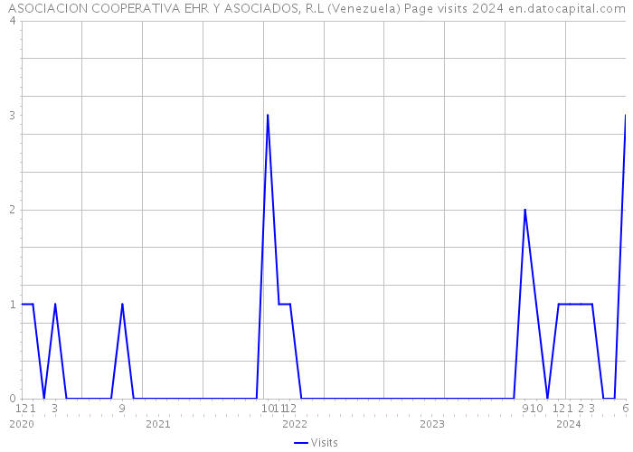 ASOCIACION COOPERATIVA EHR Y ASOCIADOS, R.L (Venezuela) Page visits 2024 