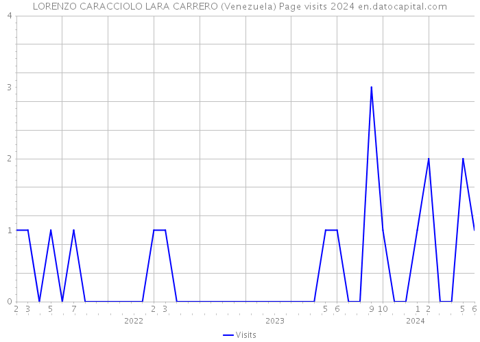LORENZO CARACCIOLO LARA CARRERO (Venezuela) Page visits 2024 