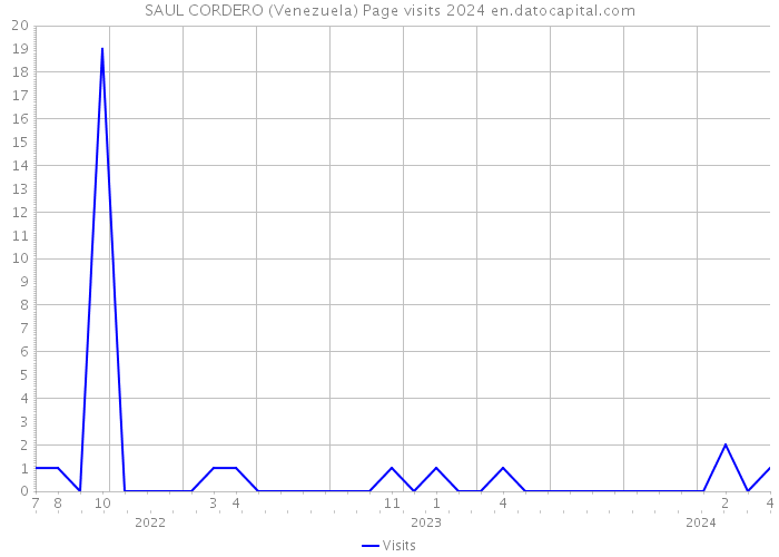 SAUL CORDERO (Venezuela) Page visits 2024 