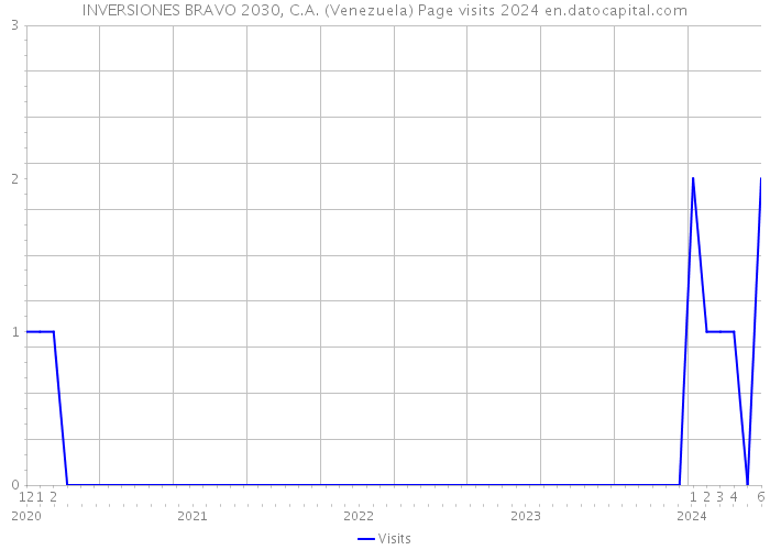 INVERSIONES BRAVO 2030, C.A. (Venezuela) Page visits 2024 