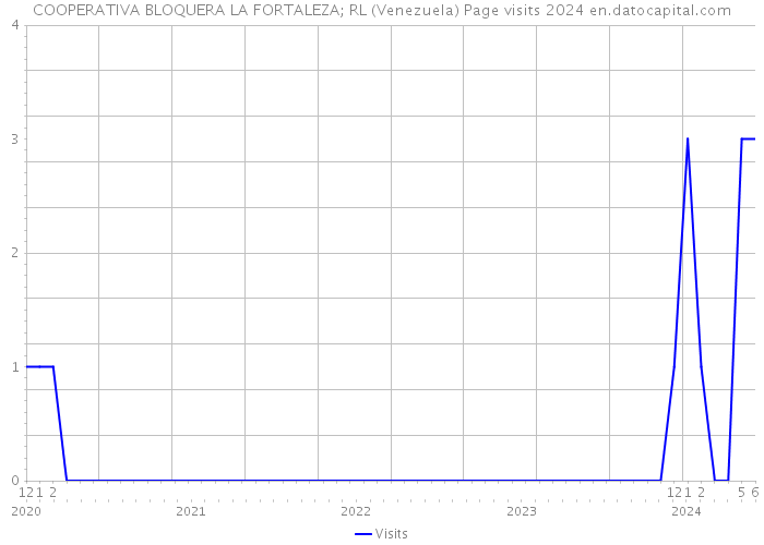 COOPERATIVA BLOQUERA LA FORTALEZA; RL (Venezuela) Page visits 2024 