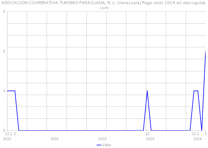 ASOCIACION COOPERATIVA TURISMO PARAGUANA, R. L. (Venezuela) Page visits 2024 