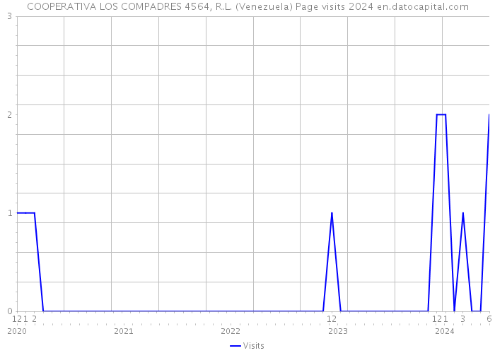 COOPERATIVA LOS COMPADRES 4564, R.L. (Venezuela) Page visits 2024 