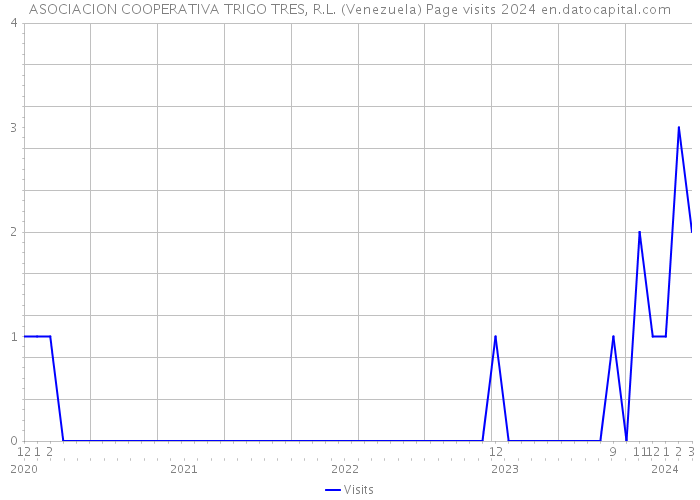 ASOCIACION COOPERATIVA TRIGO TRES, R.L. (Venezuela) Page visits 2024 