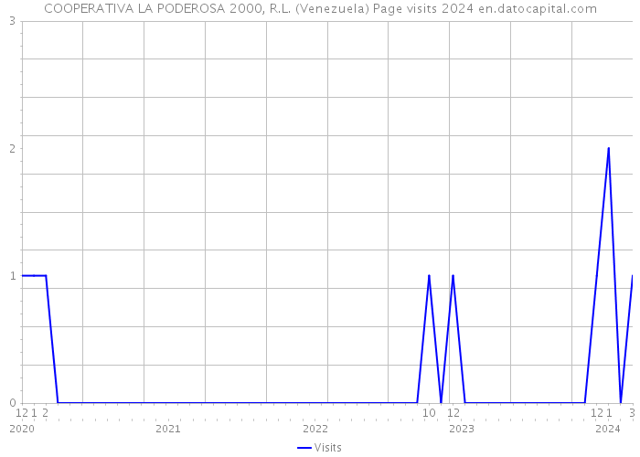 COOPERATIVA LA PODEROSA 2000, R.L. (Venezuela) Page visits 2024 