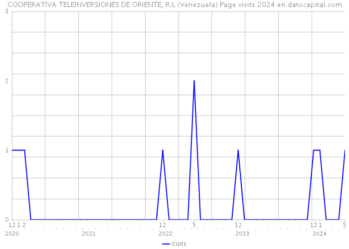 COOPERATIVA TELEINVERSIONES DE ORIENTE, R.L (Venezuela) Page visits 2024 