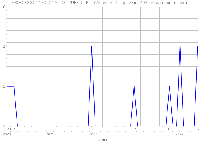 ASOC. COOP. NACIONAL DEL PUEBLO, R.L. (Venezuela) Page visits 2024 