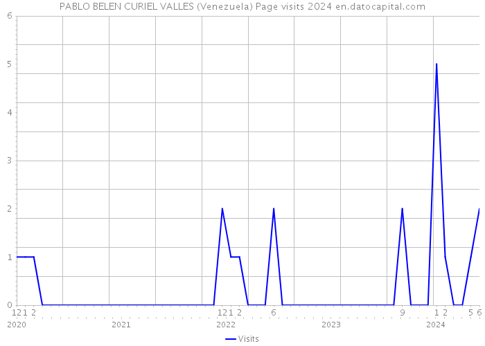 PABLO BELEN CURIEL VALLES (Venezuela) Page visits 2024 
