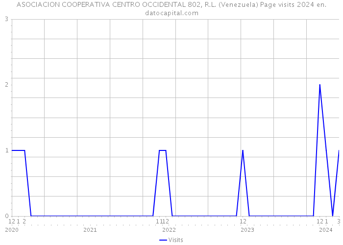 ASOCIACION COOPERATIVA CENTRO OCCIDENTAL 802, R.L. (Venezuela) Page visits 2024 