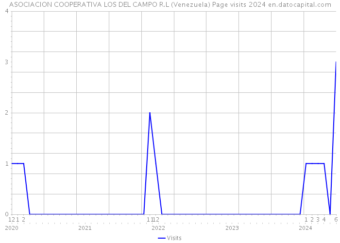 ASOCIACION COOPERATIVA LOS DEL CAMPO R.L (Venezuela) Page visits 2024 