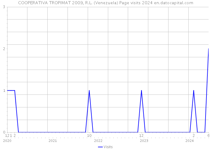 COOPERATIVA TROPIMAT 2009, R.L. (Venezuela) Page visits 2024 