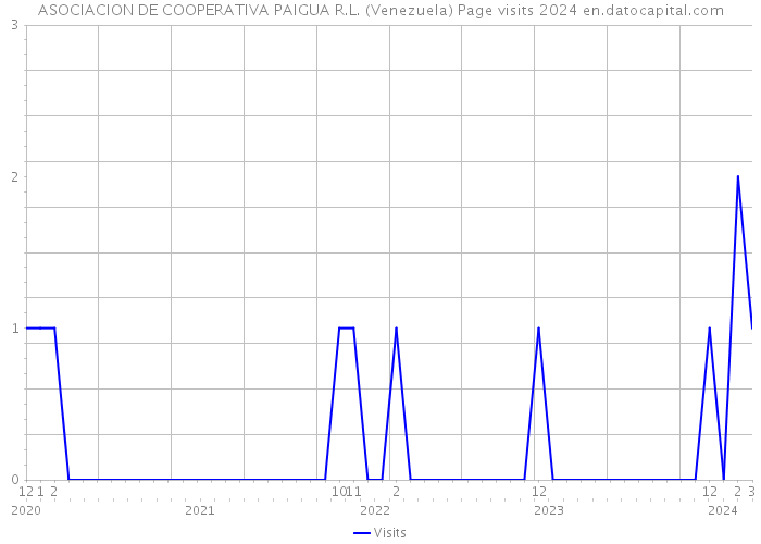 ASOCIACION DE COOPERATIVA PAIGUA R.L. (Venezuela) Page visits 2024 