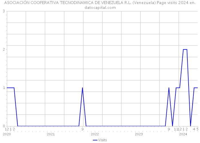 ASOCIACIÓN COOPERATIVA TECNODINAMICA DE VENEZUELA R.L. (Venezuela) Page visits 2024 