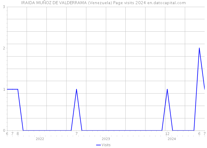 IRAIDA MUÑOZ DE VALDERRAMA (Venezuela) Page visits 2024 