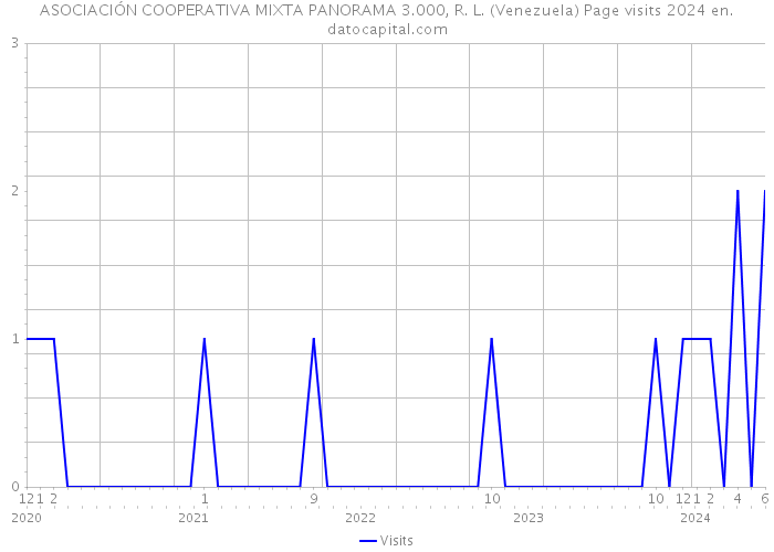 ASOCIACIÓN COOPERATIVA MIXTA PANORAMA 3.000, R. L. (Venezuela) Page visits 2024 