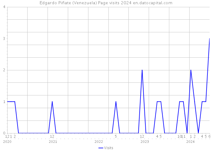 Edgardo Piñate (Venezuela) Page visits 2024 