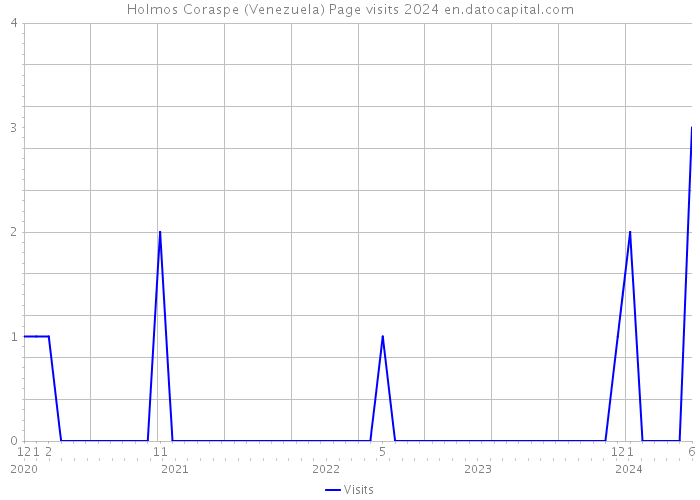 Holmos Coraspe (Venezuela) Page visits 2024 