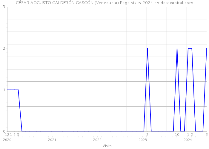 CÉSAR AOGUSTO CALDERÓN GASCÓN (Venezuela) Page visits 2024 