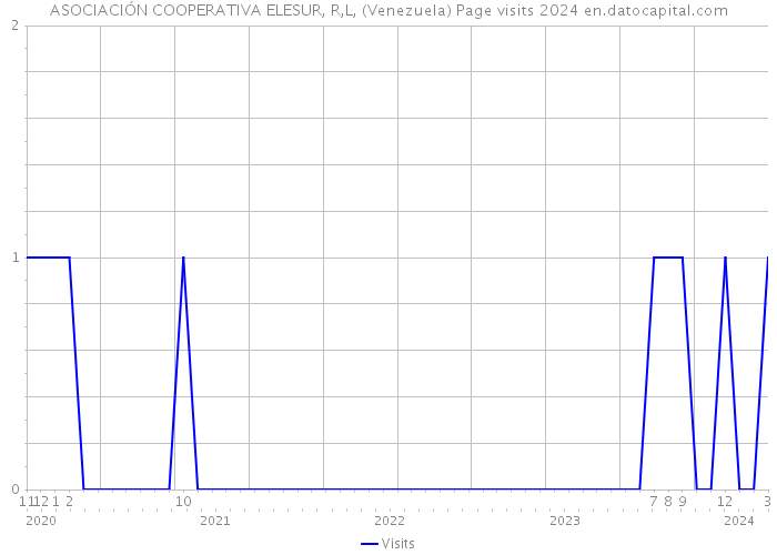 ASOCIACIÓN COOPERATIVA ELESUR, R,L, (Venezuela) Page visits 2024 