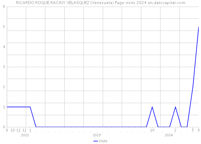 RICARDO ROQUE RACINY VELASQUEZ (Venezuela) Page visits 2024 