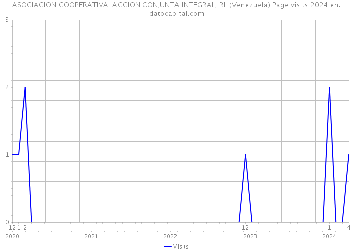 ASOCIACION COOPERATIVA ACCION CONJUNTA INTEGRAL, RL (Venezuela) Page visits 2024 