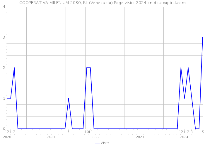 COOPERATIVA MILENIUM 2030, RL (Venezuela) Page visits 2024 