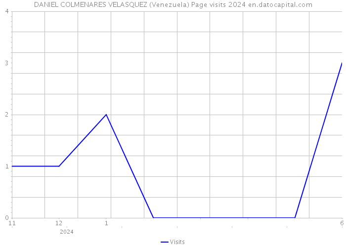 DANIEL COLMENARES VELASQUEZ (Venezuela) Page visits 2024 