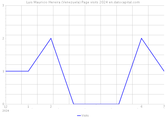 Luis Mauricio Hereira (Venezuela) Page visits 2024 