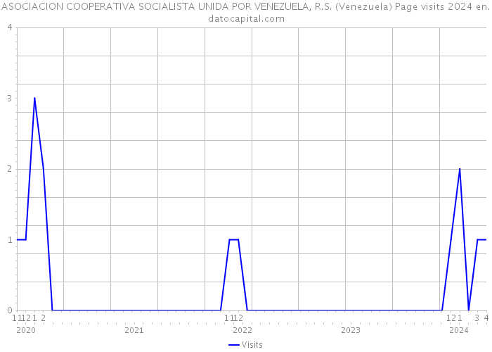 ASOCIACION COOPERATIVA SOCIALISTA UNIDA POR VENEZUELA, R.S. (Venezuela) Page visits 2024 