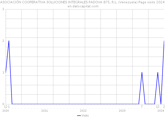 ASOCIACIÓN COOPERATIVA SOLUCIONES INTEGRALES PADOVA 875, R.L. (Venezuela) Page visits 2024 