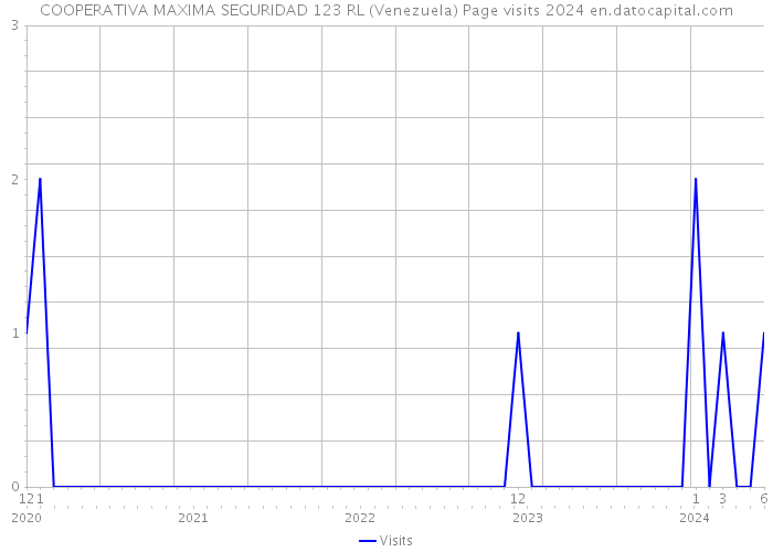 COOPERATIVA MAXIMA SEGURIDAD 123 RL (Venezuela) Page visits 2024 