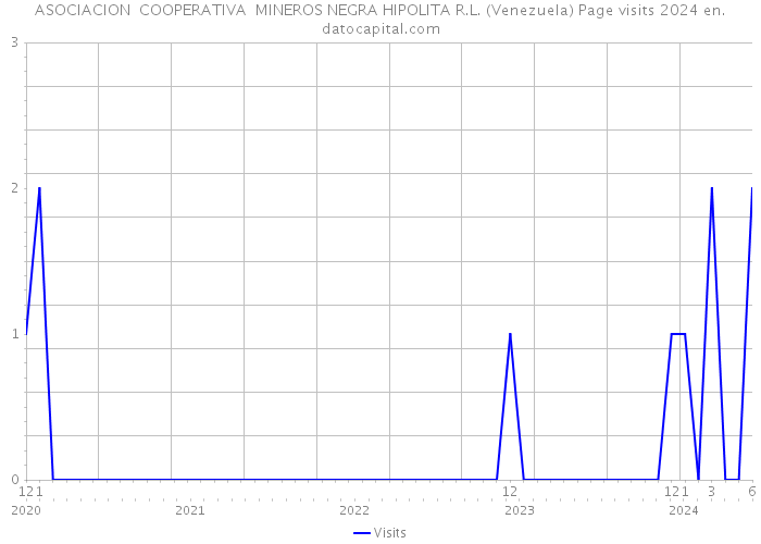 ASOCIACION COOPERATIVA MINEROS NEGRA HIPOLITA R.L. (Venezuela) Page visits 2024 