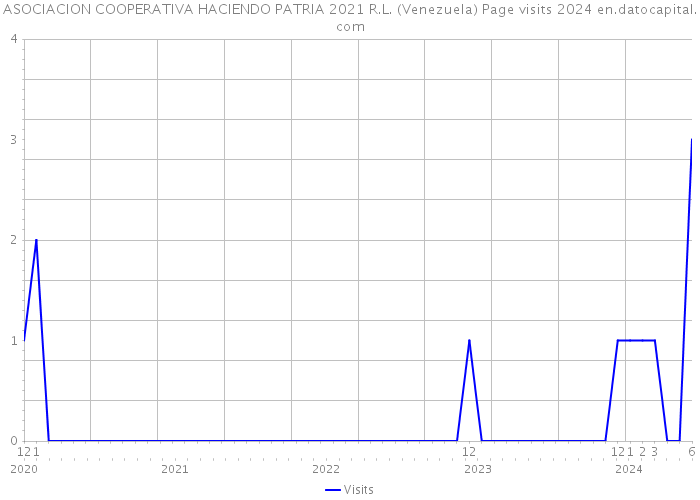 ASOCIACION COOPERATIVA HACIENDO PATRIA 2021 R.L. (Venezuela) Page visits 2024 