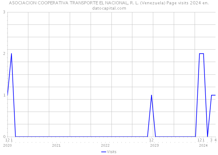 ASOCIACION COOPERATIVA TRANSPORTE EL NACIONAL, R. L. (Venezuela) Page visits 2024 