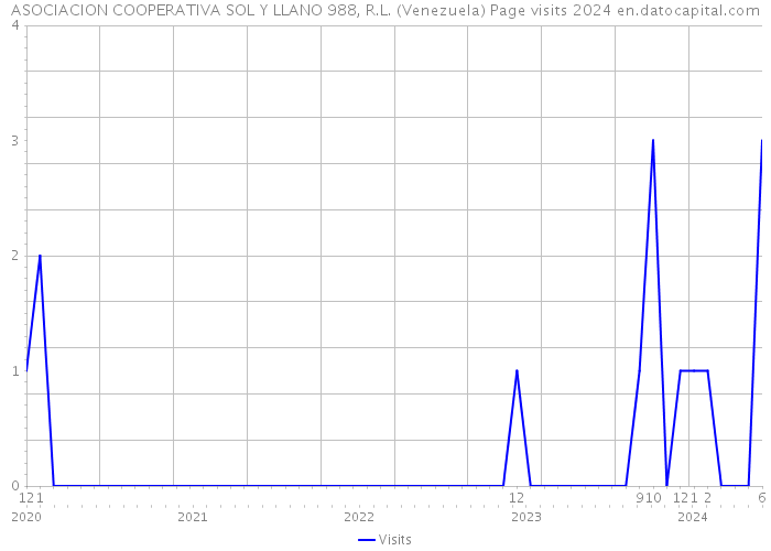 ASOCIACION COOPERATIVA SOL Y LLANO 988, R.L. (Venezuela) Page visits 2024 