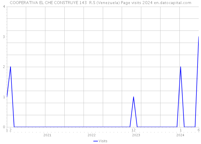 COOPERATIVA EL CHE CONSTRUYE 143 R.S (Venezuela) Page visits 2024 