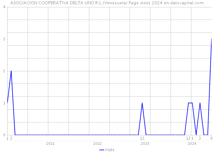 ASOCIACION COOPERATIVA DELTA UNO R.L (Venezuela) Page visits 2024 