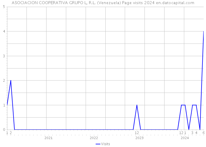 ASOCIACION COOPERATIVA GRUPO L, R.L. (Venezuela) Page visits 2024 