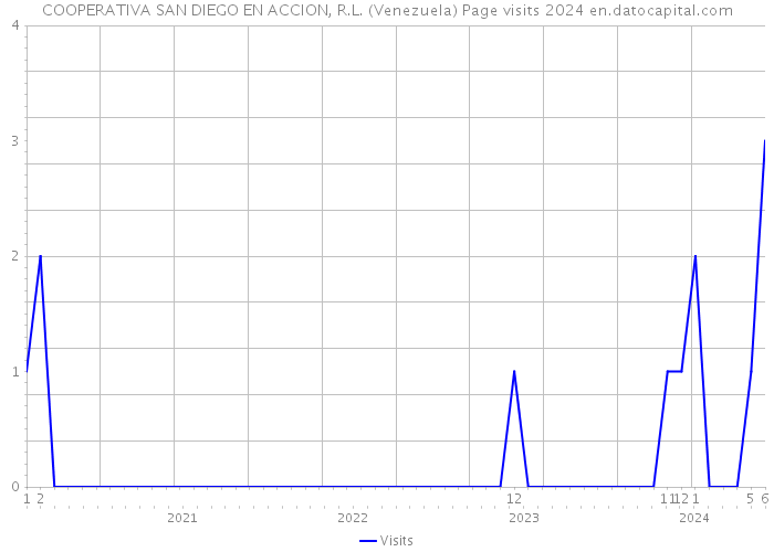 COOPERATIVA SAN DIEGO EN ACCION, R.L. (Venezuela) Page visits 2024 