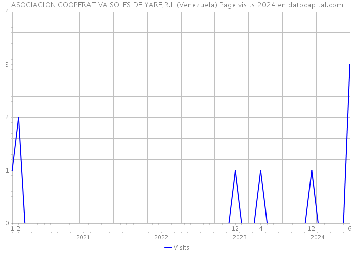 ASOCIACION COOPERATIVA SOLES DE YARE,R.L (Venezuela) Page visits 2024 