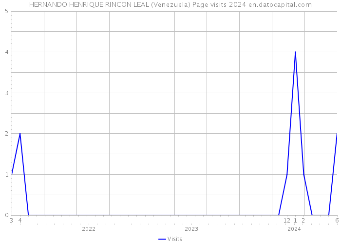 HERNANDO HENRIQUE RINCON LEAL (Venezuela) Page visits 2024 