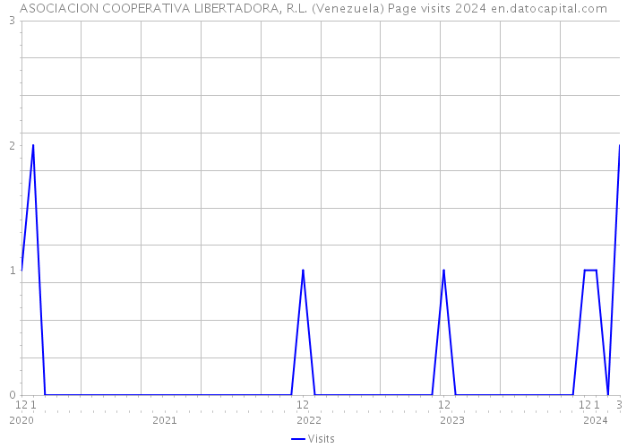 ASOCIACION COOPERATIVA LIBERTADORA, R.L. (Venezuela) Page visits 2024 