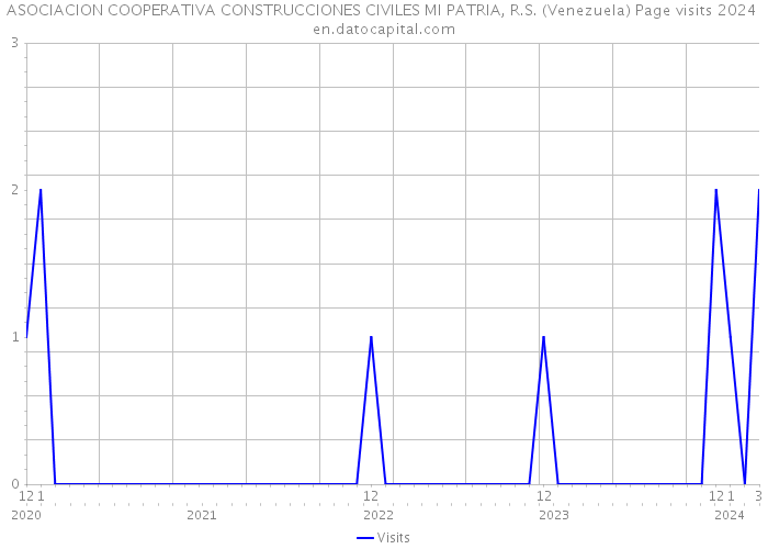 ASOCIACION COOPERATIVA CONSTRUCCIONES CIVILES MI PATRIA, R.S. (Venezuela) Page visits 2024 